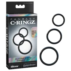 Fantasy C-Ringz - erekčný krúžok sada 3 ks - čierna