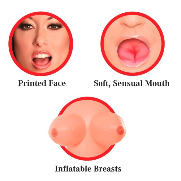 Pipedream Brooke Le Hook - realistická nafukovacia panna - životná veľkosť