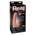 Real Feel Deluxe No.1 - realistický vibrátor s semenníkmi - telová farba