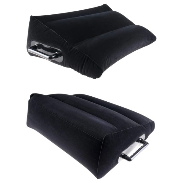 Fetish Fantasy - nafukovací sex vankúš s úchytmi - čierny