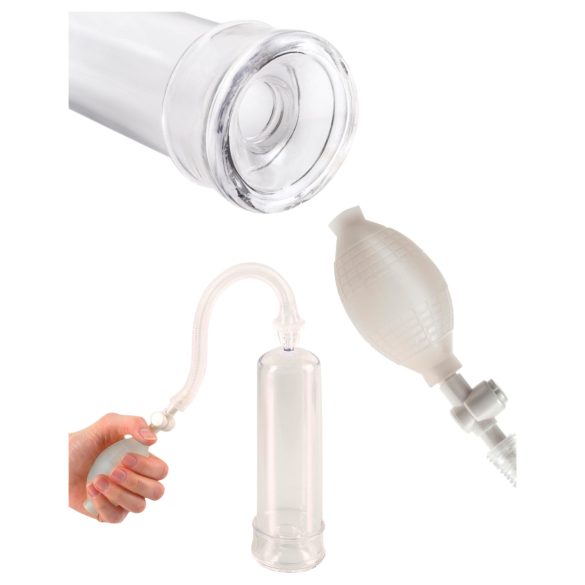 Pump Worx - vákuová pumpa na penis - pre začiatočníkov - priehľadná