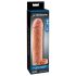 X-TENSION Perfect 2 - prírodný návlek na penis s krúžkami (19 cm)
