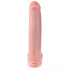 King Cock 15 - realistické dildo s prísavkou a semenníkmi - 38 cm - natur