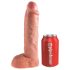 King Cock Strap-on 10 - dutý pripínací dildo 25 cm