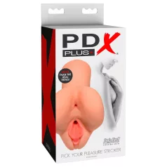   PDX Pick Your Pleasure - 2v1 realistický masturbátor (prírodný)
