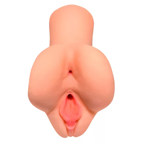PDX - masturbátor 2v1 - realistický pocit - telová farba