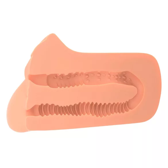 PDX - masturbátor 2v1 - realistický pocit - telová farba