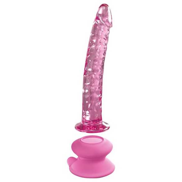 Icicles No. 86 - sklenené dildo s penisom - ružové