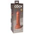 King Cock Elite - realistický dildo s prísavkou - 15 cm - tmavý