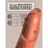 King Cock Elite - realistický dildo s prísavkou - 15 cm - tmavý