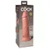 King Cock Elite 8 - realistický vibrátor s prísavkou - 20 cm - telová farba