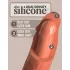 King Cock Elite 8 - realistický vibrátor 20 cm - tmavá farba