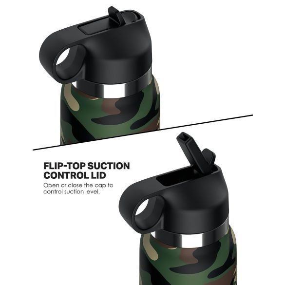 Fap Flask Happy Camper - masturbátor vo fľaši - zeleno-čierny