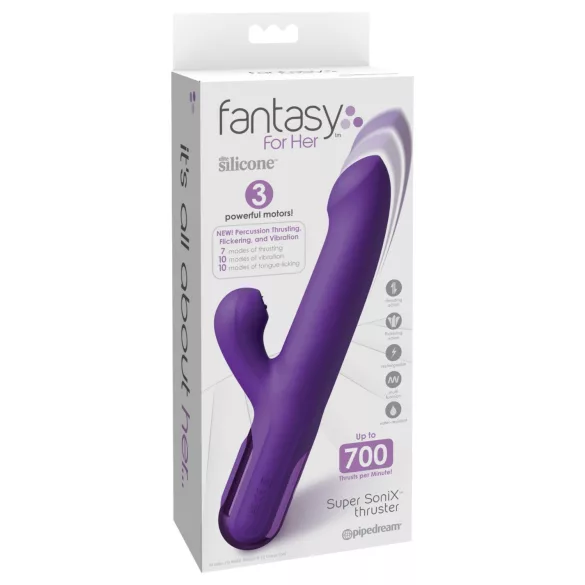 Fantasy For Her - vibrátor a stimulátor klitorisu 2v1 - fialový