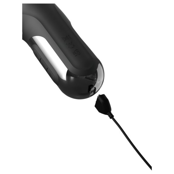 Fetish - vibrátor s 3 motormi - striedavé pohyby - čierny