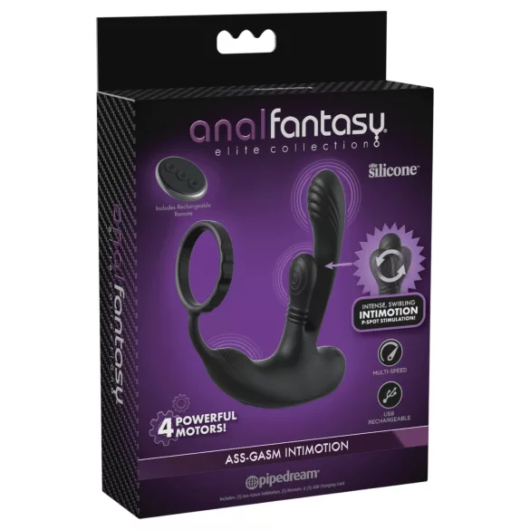 Anal Fantasy Ass-Gasm IntiMotion - análny a prostatický vibrátor (čierny)