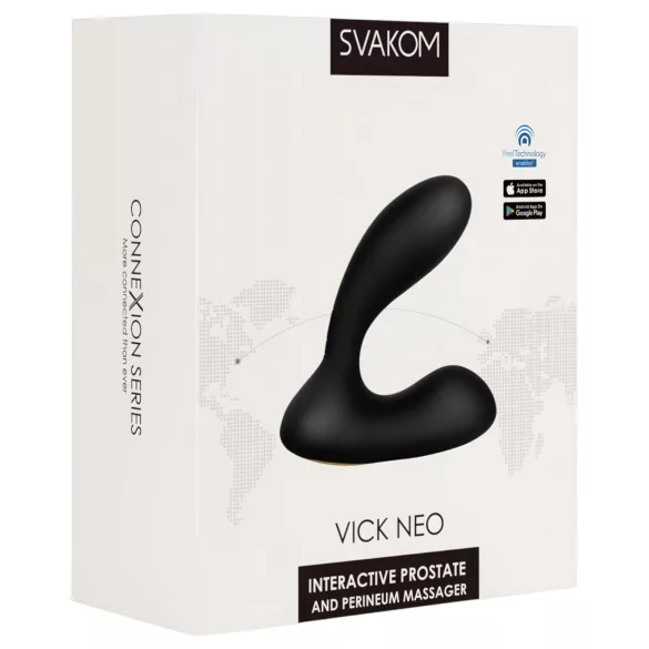 Svakom Vick Neo - análny vibrátor s VR funkciou - nabíjateľný - čierny