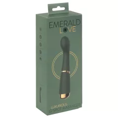   Emerald Love - vibrátor na bod G - nabíjateľný, vodotesný - zelený