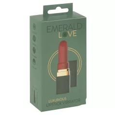   Emerald Love - mini vibrátor na batériu - vodotesný - červený