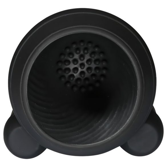 Rebel - vibračný stimulátor penisu s 2 motormi - čierny - nabíjateľný