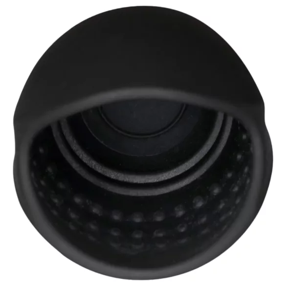 Rebel - vibrátor na žaluď s dilatátorom - čierny