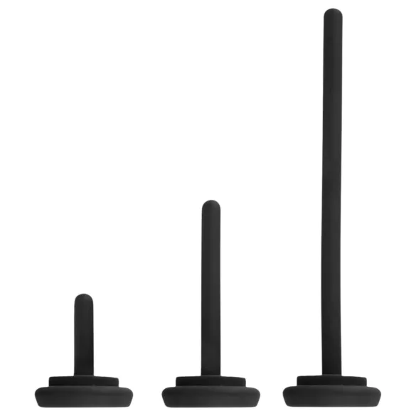 Rebel - vibrátor na žaluď s dilatátorom - čierny