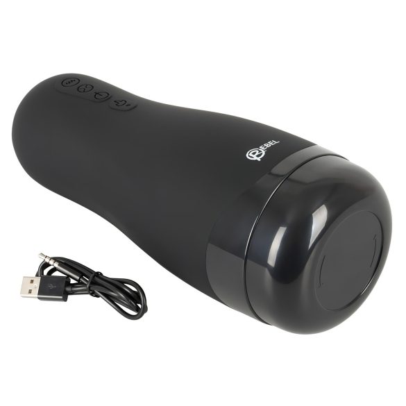 Rebel 3 Function - akumulátorový, zohrievací umelý masturbačný rukáv