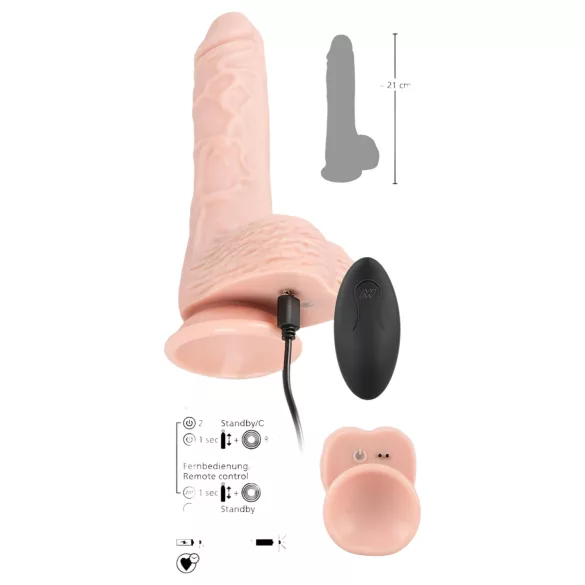 You2Toys - Medical RC - posuvno-rotačný vibrátor (telový)
