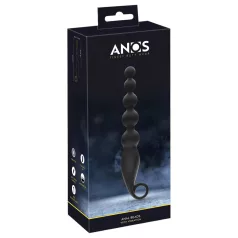 ANOS - análne guličky - vibrátor s korálkami - čierny