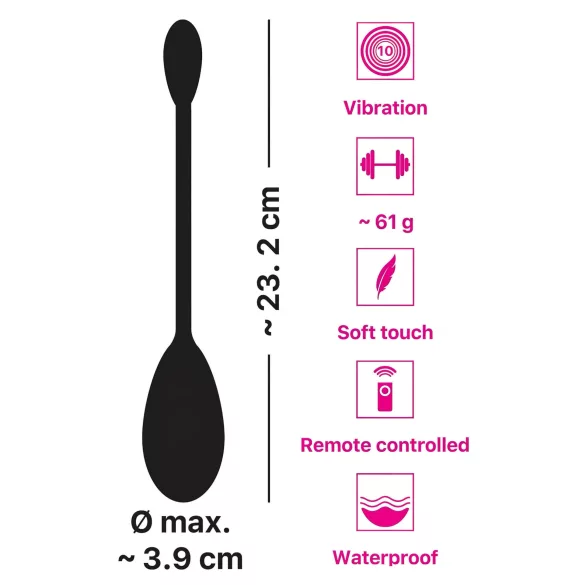 You2Toys - vibračné vajíčko na diaľkové ovládanie - akumulátorové - fialové