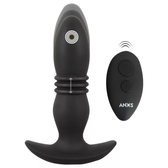 ANOS - anál vibrátor s diaľkovým ovládaním - čierny