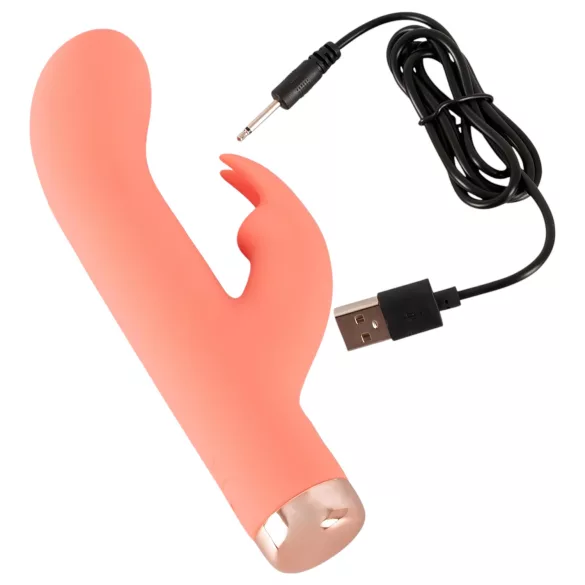 You2Toys - mini králičí vibrátor - nabíjateľný - broskyňová farba