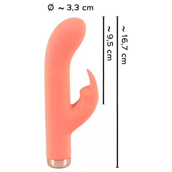 You2Toys - mini králičí vibrátor - nabíjateľný - broskyňová farba