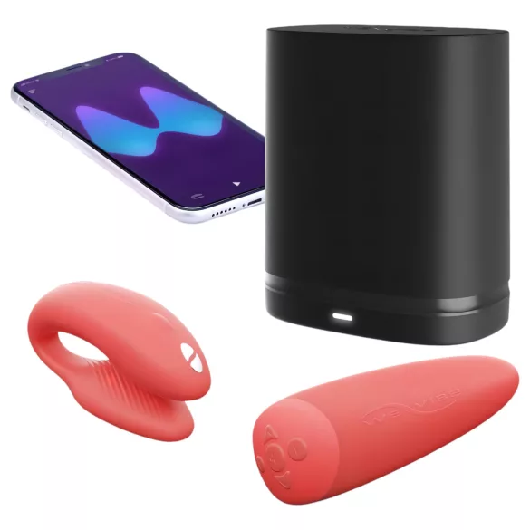We-Vibe Chorus - párový vibrátor - smart ovládanie - nabíjateľný - oranžový