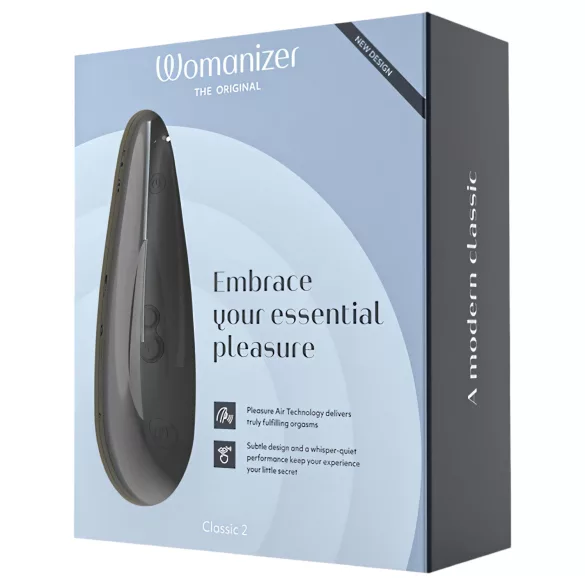 Womanizer Classic 2 - stimulátor klitorisu na vlny - čierny - nabíjateľný