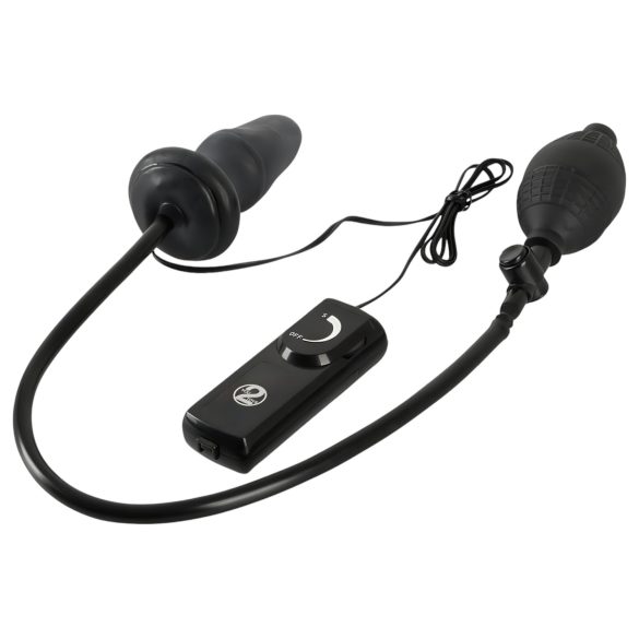 You2Toys - nafukovací análne vibračné dildo (čierne)