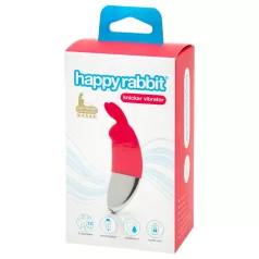   Happyrabbit - vibračný stimulátor klitorisu - akumulátorový - červený