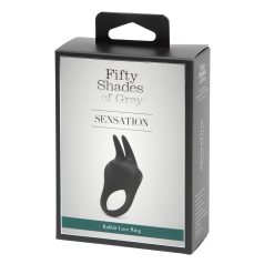   Fifty Shades of Grey - vibračný erekčný krúžok na klitoris - silikón čierny