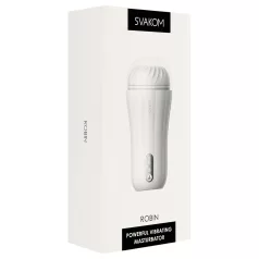 Svakom Robin - akumulátorový masturbátor (biely)