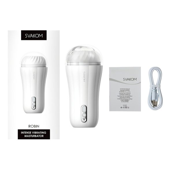 Svakom Robin - automatický masturbátor - biela