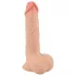 Nature Skin - realistické dildo s kožou - 19 cm - telová farba