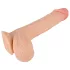 Nature Skin - realistické dildo s kožou - 19 cm - telová farba