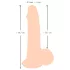 Nature Skin - realistické dildo s kožou - 19 cm - telová farba