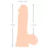 Nature Skin - realistický dildo s kožou - 20cm - telová farba
