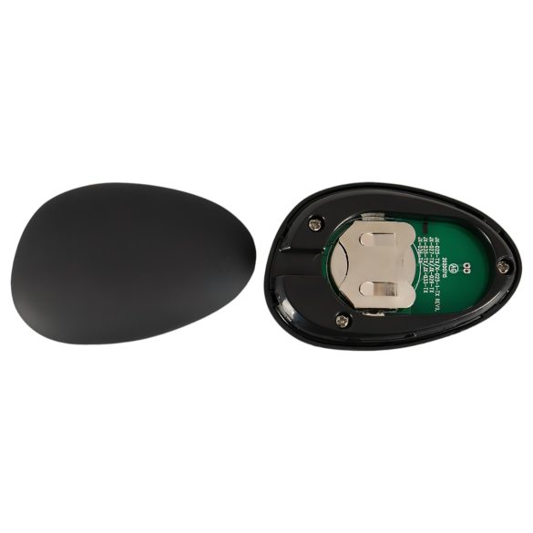 Rebel - nabíjateľný krúžok na penis a semenníky s vibráciou (čierny)