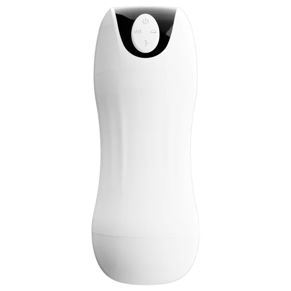 STROKER - masturbátor s vibráciou a saním - dobíjací - biely