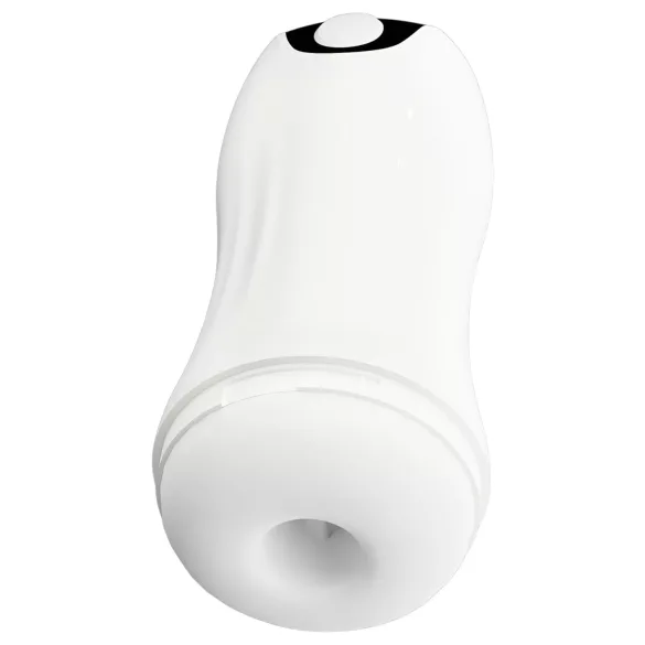 STROKER - masturbátor s vibráciou a saním - dobíjací - biely