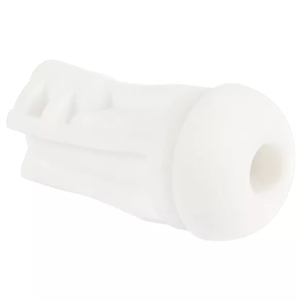 STROKER - masturbátor s vibráciou a saním - dobíjací - biely