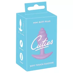   Cuties Mini Butt Plug - silikónový análny kolík (fialový, 2,8 cm)