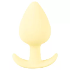   Cuties Mini Butt Plug - silikónový análny kolík (žltý, 3,1 cm)